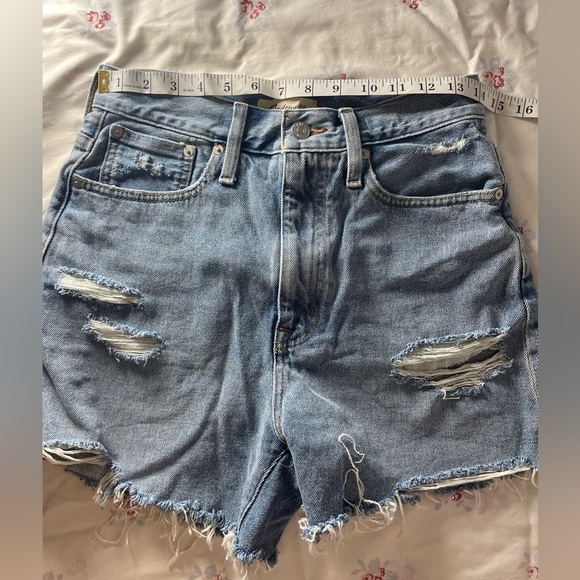 Madewell Sz 25 Momjean Denim Shorts - Picture 8 of 8